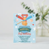 Nieuwe speler van het jaar honkbal 1e verjaardag briefkaart (Staand voorkant)