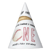 Nieuwe speler van het jaar honkbal 1e verjaardagsf feesthoedjes (Voorkant)