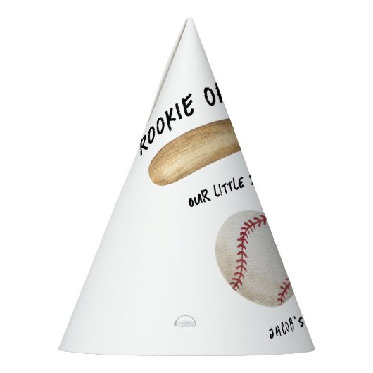 Nieuwe speler van het jaar honkbal 1e verjaardagsf feesthoedjes (Links)