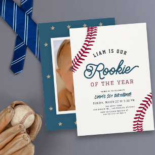 Nieuwe Speler van het Jaar Honkbal 1e Verjaardagsf Kaart