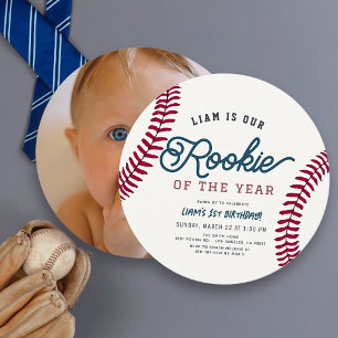 Nieuwe Speler van het Jaar Honkbal 1e Verjaardagsf Kaart