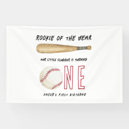Nieuwe speler van het jaar honkbal 1e verjaardagsf spandoek