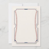 Nieuwe Speler van het Jaar Honkbal Ticket 1e Verja Bedankkaart (Achterkant)