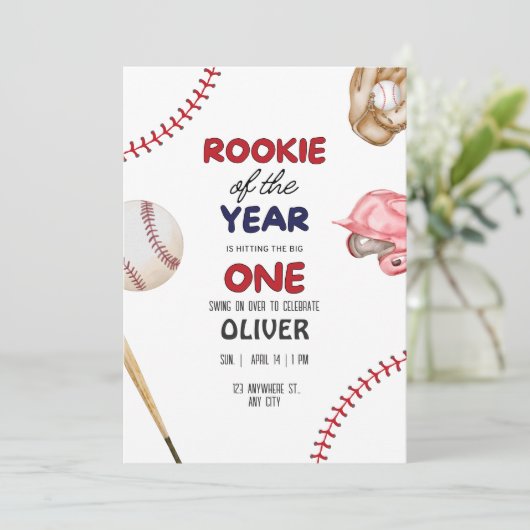 Nieuwe Speler van het Jaar Kinderfeestje Kaart (Staand voorkant)