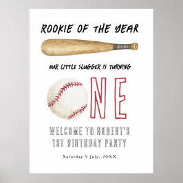 Nieuwe spelers op het 1e verjaardagsfeest van honk poster