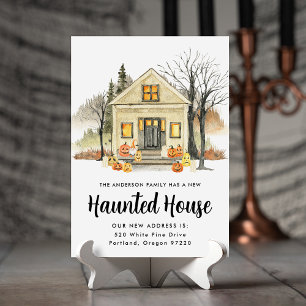 Nieuwe Spokenhuis Halloween Verhuisbericht Aankondiging