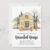 Nieuwe Spokenhuis Halloween Verhuizing Aankondiging (Voorkant)