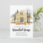 Nieuwe Spokenhuis Halloween Verhuizing Aankondiging (Staand voorkant)