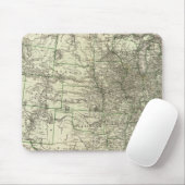 Nieuwe spoorwegkaart van de Verenigde Staten 2 Muismat (Met muis)