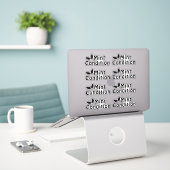 Nieuwe staat afpelbare sticker (Laptop op bureau)