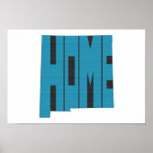 Nieuwe staat Mexico Home Poster (Voorkant)
