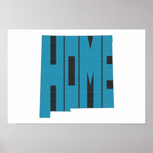 Nieuwe staat Mexico Home Poster (Voorkant)