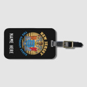 NIEUWE STAATSVLAG VAN JERSEY GARDEN BAGAGELABEL (Voorkant (horizontaal))