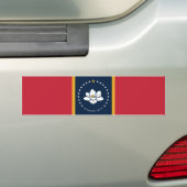 Nieuwe staatsvlag van Mississipi Bumpersticker (Op auto)