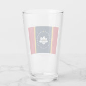 Nieuwe staatsvlag van Mississipi Glas (Achterkant)