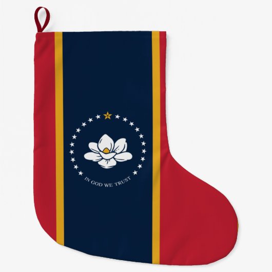 Nieuwe staatsvlag van Mississipi Grote Kerstsok (Voorkant)