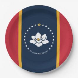 Nieuwe staatsvlag van Mississipi Papieren Bordje