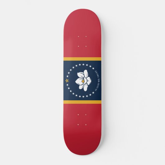 Nieuwe staatsvlag van Mississipi Persoonlijk Skateboard (Voorkant)