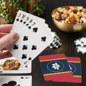 Nieuwe staatsvlag van Mississipi Pokerkaarten (Insitu)