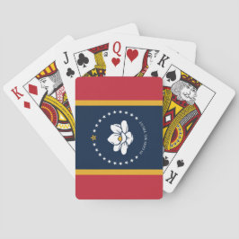 Nieuwe staatsvlag van Mississipi Pokerkaarten