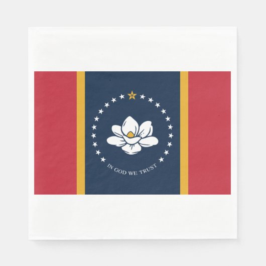 Nieuwe staatsvlag van Mississipi Servet (Voorkant)