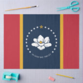 Nieuwe staatsvlag van Mississipi Tissuepapier (Craft)