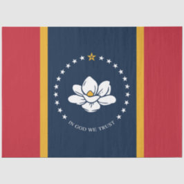 Nieuwe staatsvlag van Mississipi Tissuepapier
