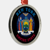 NIEUWE STAATSVLAG VAN YORK METALEN ORNAMENT (Rechts)