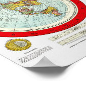 Nieuwe standaardkaart van de Wereldgleason 1892 Poster (Hoek)