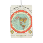 Nieuwe standaardkaart van de wereldvlakte luchtverfrisser (Voorkant)