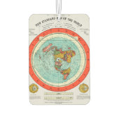 Nieuwe standaardkaart van de wereldvlakte luchtverfrisser (Achterkant)