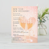 Nieuwe start/Nieuwjaars Thema/ Trouwuitnodiging Kaart (Staand voorkant)