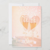 Nieuwe start/Nieuwjaars Thema/ Trouwuitnodiging Kaart (Achterkant)