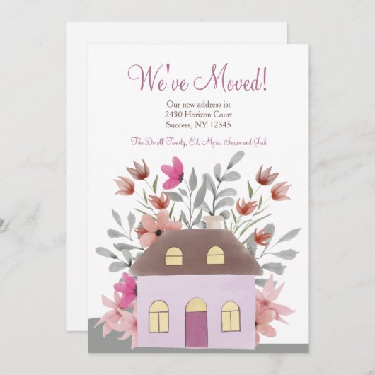 Nieuwe startaankondiging aankondiging (Voorkant / Achterkant)