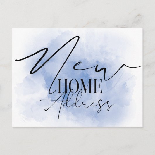 Nieuwe startadres voor Waterverf van legant Briefkaart (Voorkant)