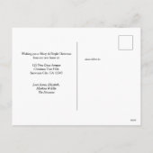 Nieuwe startdeur voor kerstmis thuis feestdagenkaart (Achterkant)