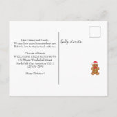 Nieuwe startende Feestdagen kerst verplaatsen Aankondigingskaart (Achterkant)