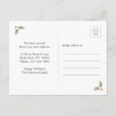 Nieuwe startfoto Kerstmis - Grote adreswijziging Aankondigingskaart (Achterkant)