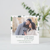 Nieuwe startfoto met kerstboom aankondiging (Staand voorkant)