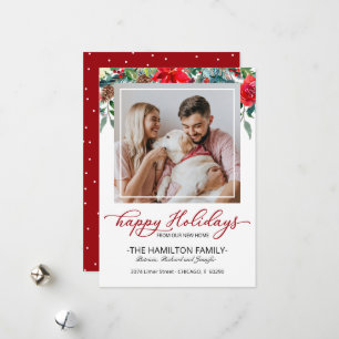 Nieuwe startfoto voor kerstvakantie feestdagenkaart