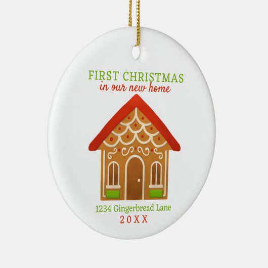 Nieuwe startkerst keramisch ornament (Rechts)