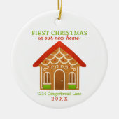 Nieuwe startkerst keramisch ornament (Voorkant)