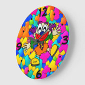 Nieuwe Startmuur Tijdstuk Kleurrijke Kinderen Grote Klok (Hoek)