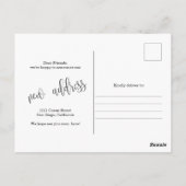 Nieuwe startpagina Foto Bewegingsaankondiging Briefkaart (Achterkant)