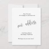 Nieuwe startpagina Foto Bewegingsaankondiging Kaart (Achterkant)