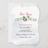 Nieuwe startpagina nieuwjaar vakantieaankondiging kaart (Voorkant)