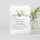 Nieuwe startpagina nieuwjaar vakantieaankondiging kaart (Staand voorkant)