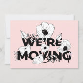 Nieuwe startpunt | Adreswijziging | Roze Bloemen (Voorkant)