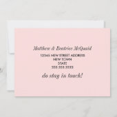 Nieuwe startpunt | Adreswijziging | Roze Bloemen (Achterkant)