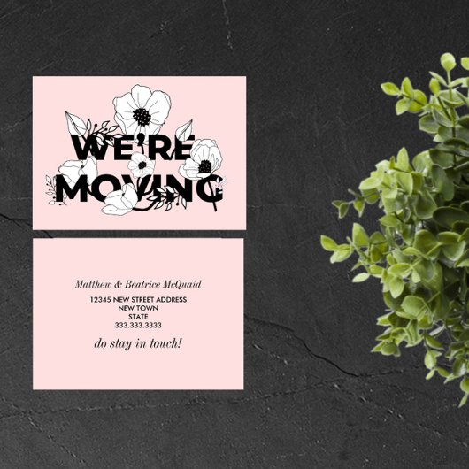 Nieuwe startpunt | Adreswijziging | Roze Bloemen